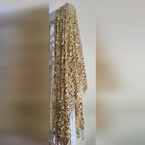 Gold Sequin Shawl